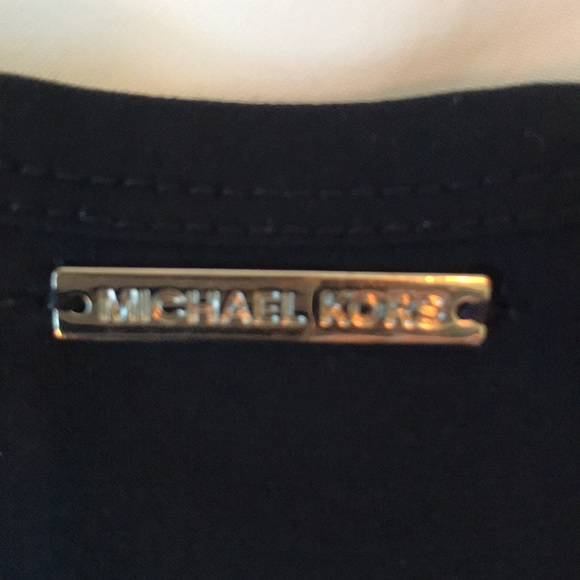 Michael Michael Kors long dark blue polyester/spandex scoop neck tank top - Picture 3 of 4